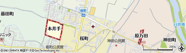 福岡県大牟田市桜町37周辺の地図