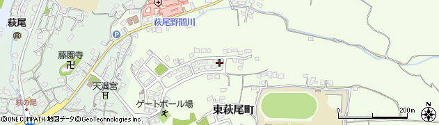 福岡県大牟田市東萩尾町周辺の地図