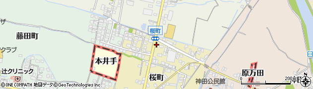 福岡県大牟田市桜町18周辺の地図