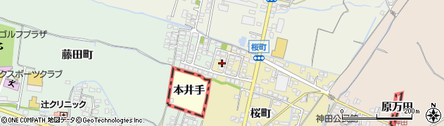 福岡県大牟田市桜町1周辺の地図