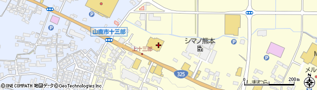 福和水産山鹿店周辺の地図