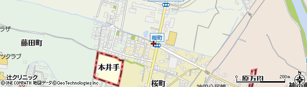 福岡県大牟田市桜町9周辺の地図