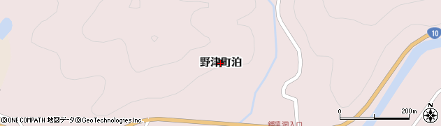 大分県臼杵市野津町大字泊周辺の地図