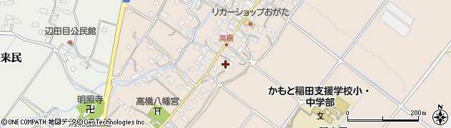 熊本県山鹿市鹿本町高橋周辺の地図