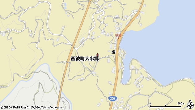 〒851-3424 長崎県西海市西彼町大串郷の地図