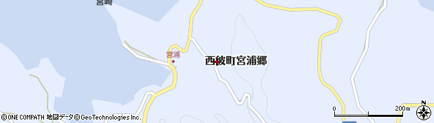 長崎県西海市西彼町宮浦郷周辺の地図