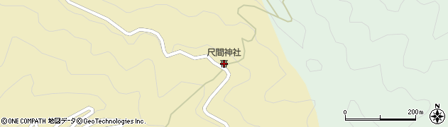 尺間神社周辺の地図