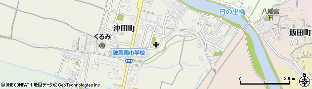 沖田町団地第一公園周辺の地図