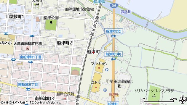 〒836-0073 福岡県大牟田市船津町の地図