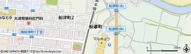 福岡県大牟田市船津町周辺の地図
