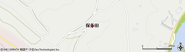 熊本県山鹿市保多田周辺の地図