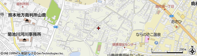 熊本県山鹿市中周辺の地図