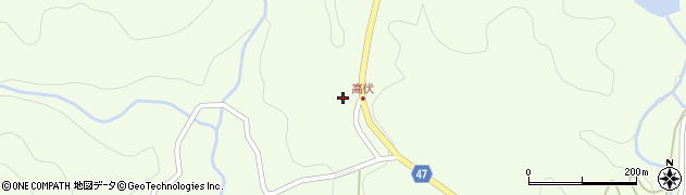 大分県竹田市高伏974周辺の地図