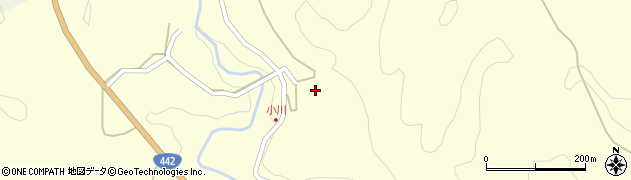 大分県竹田市小川周辺の地図