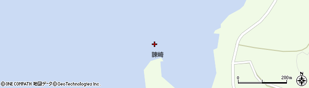 諫崎周辺の地図