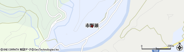 熊本県菊池市市野瀬周辺の地図