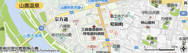 熊本県山鹿市大橋通周辺の地図