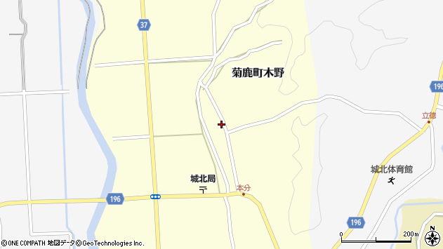〒861-0426 熊本県山鹿市菊鹿町木野の地図