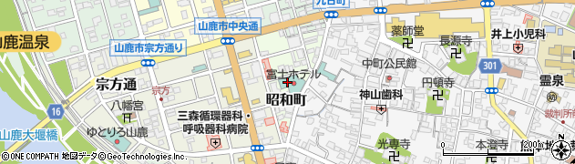 熊本県山鹿市昭和町周辺の地図