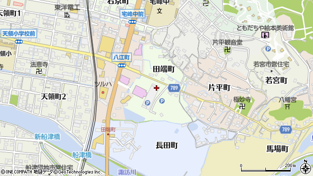 〒836-0081 福岡県大牟田市田端町の地図