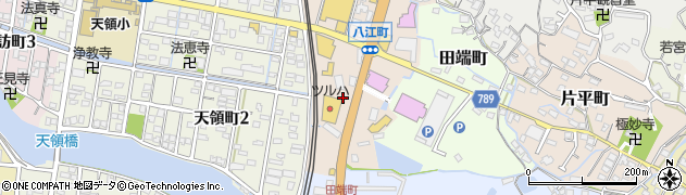 福岡県大牟田市八江町52周辺の地図