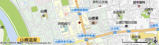 熊本県山鹿市中央通405周辺の地図