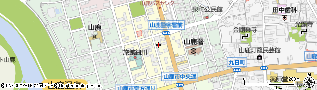 熊本県山鹿市中央通409周辺の地図