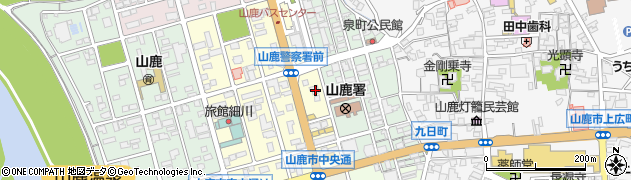 熊本県山鹿市中央通307周辺の地図