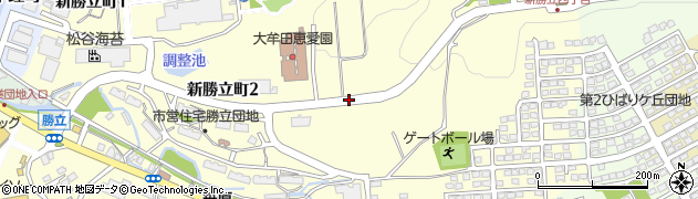 福岡県大牟田市新勝立町周辺の地図