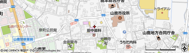 熊本県山鹿市山鹿周辺の地図