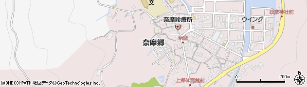 長崎県新上五島町（南松浦郡）奈摩郷周辺の地図