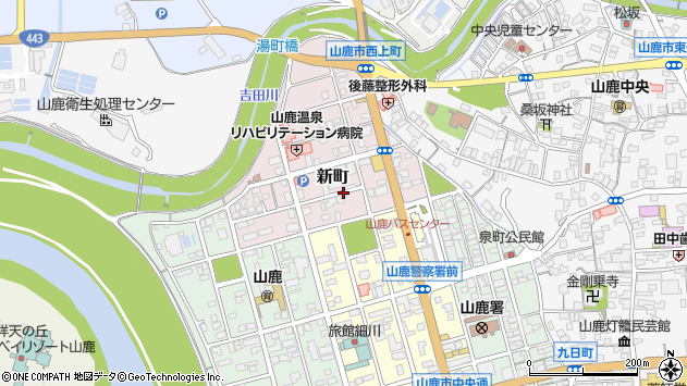 〒861-0514 熊本県山鹿市新町の地図