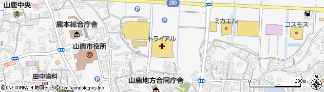 スーパーセンタートライアル山鹿店周辺の地図