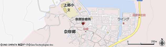 新上五島町役場　奈摩診療所周辺の地図