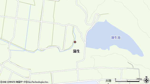 〒861-0523 熊本県山鹿市蒲生の地図