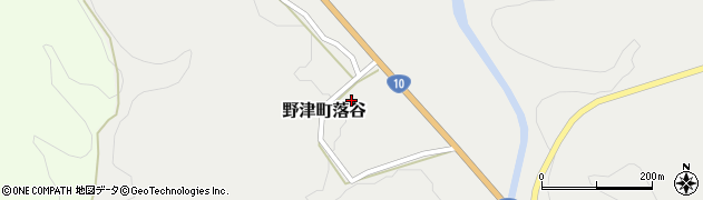 大分県臼杵市野津町大字落谷周辺の地図
