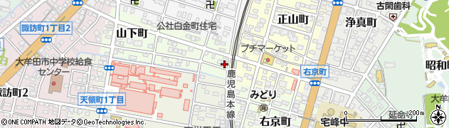 福岡県大牟田市山下町28周辺の地図