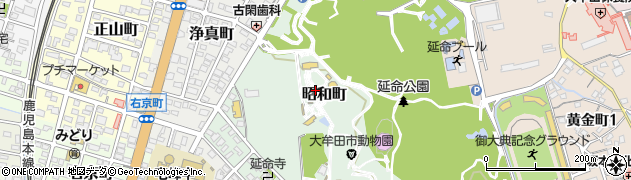 福岡県大牟田市昭和町周辺の地図