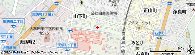 福岡県大牟田市山下町48周辺の地図