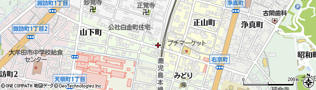 福岡県大牟田市山下町19周辺の地図