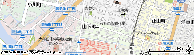 福岡県大牟田市山下町50周辺の地図