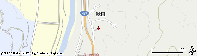 高知県四万十市秋田121周辺の地図