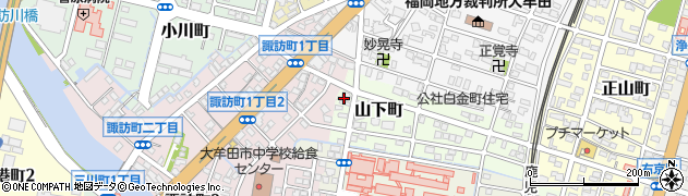 福岡県大牟田市山下町69周辺の地図