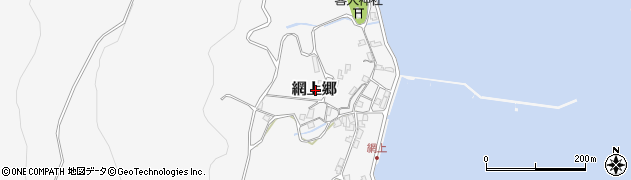 長崎県南松浦郡新上五島町網上郷周辺の地図