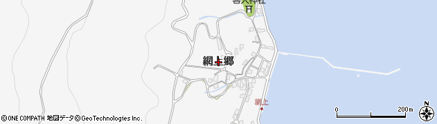 長崎県新上五島町（南松浦郡）網上郷周辺の地図