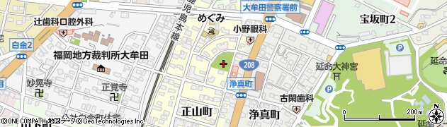 正山公園周辺の地図