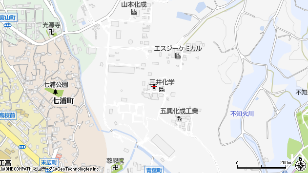 〒836-0891 福岡県大牟田市合成町の地図