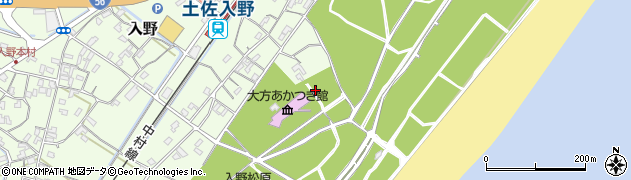 高知県幡多郡黒潮町入野168周辺の地図