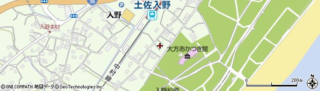 高知県幡多郡黒潮町入野1962周辺の地図