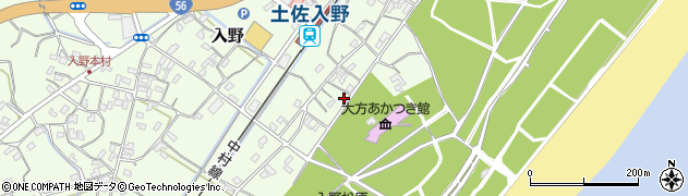 高知県幡多郡黒潮町入野1966周辺の地図